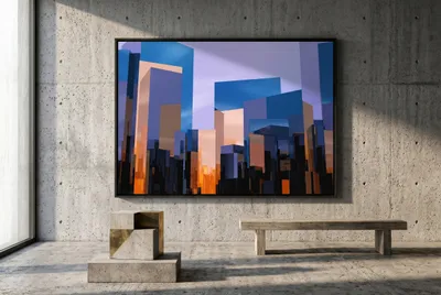Interieurvoorbeeld: Metropoolarchitectuur in kleur