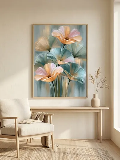 Interieurvoorbeeld: Aura van stilte: florale poëzie