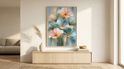 Interieurvoorbeeld: Aura van stilte: florale poëzie