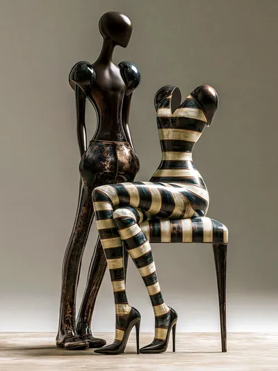 Wandkunst: Couture van de stilte