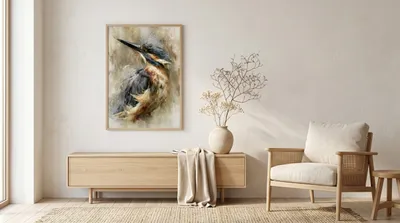 Interieurvoorbeeld: IJsvogel: stil vertrek