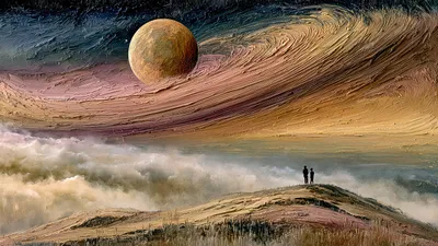Wandkunst: Horizon van de eeuwigheid